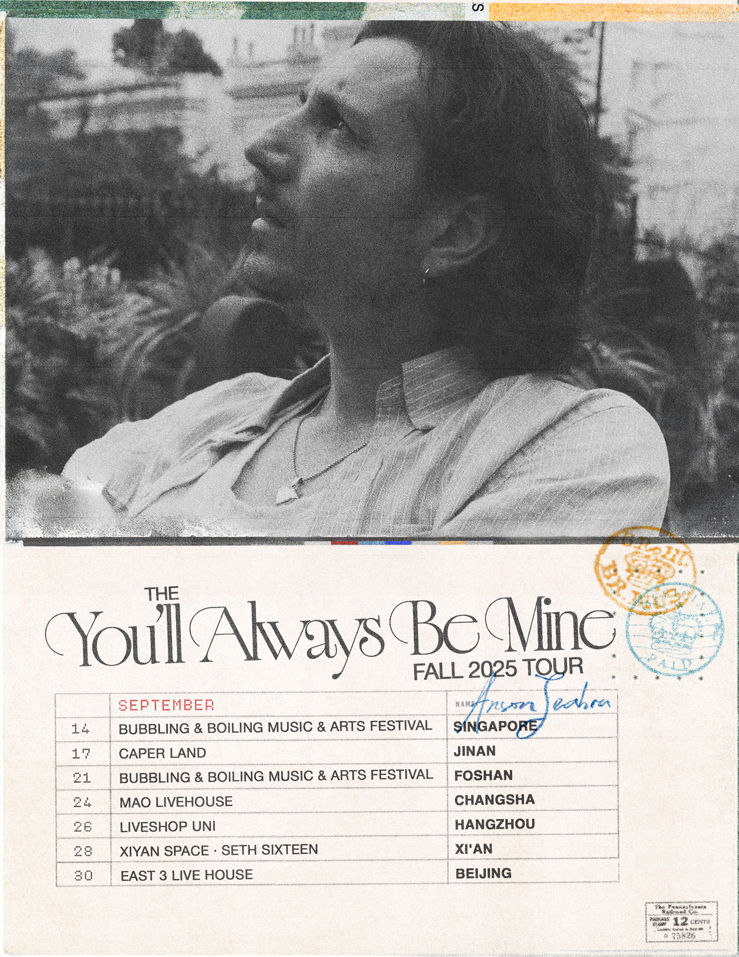 【西安站】Anson Seabra - The "You__sq__ll Always Be Mine" Fall 2025 Tour