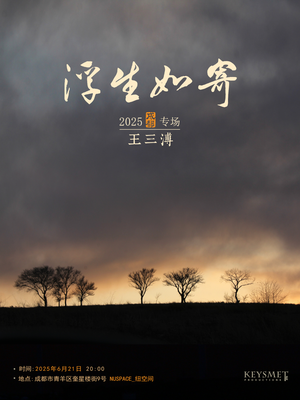 【成都站】王三溥「浮生如寄」成都专场
