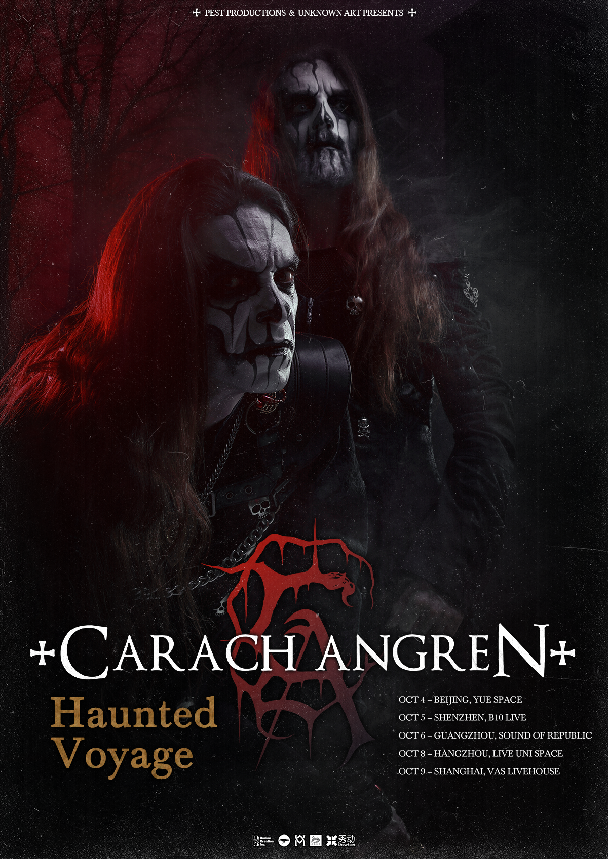 【深圳站】【UNKNOWN ART呈献】荷兰黑暗金属大团 Carach Angren 「幽帆奇航」亚洲巡演