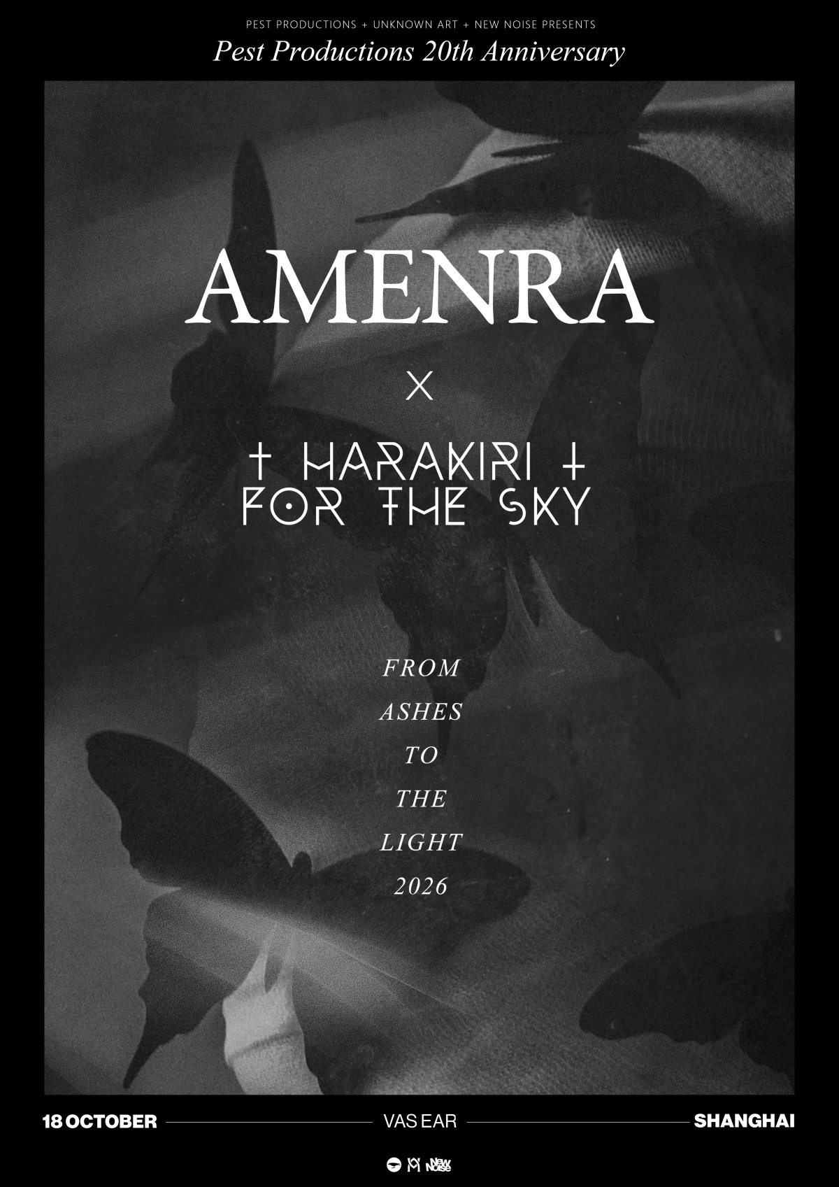 【上海】New Noise & Unknown Art 呈现｜從灰燼到光明 2026:AMENRA & Harakiri For The Sky 联合专场