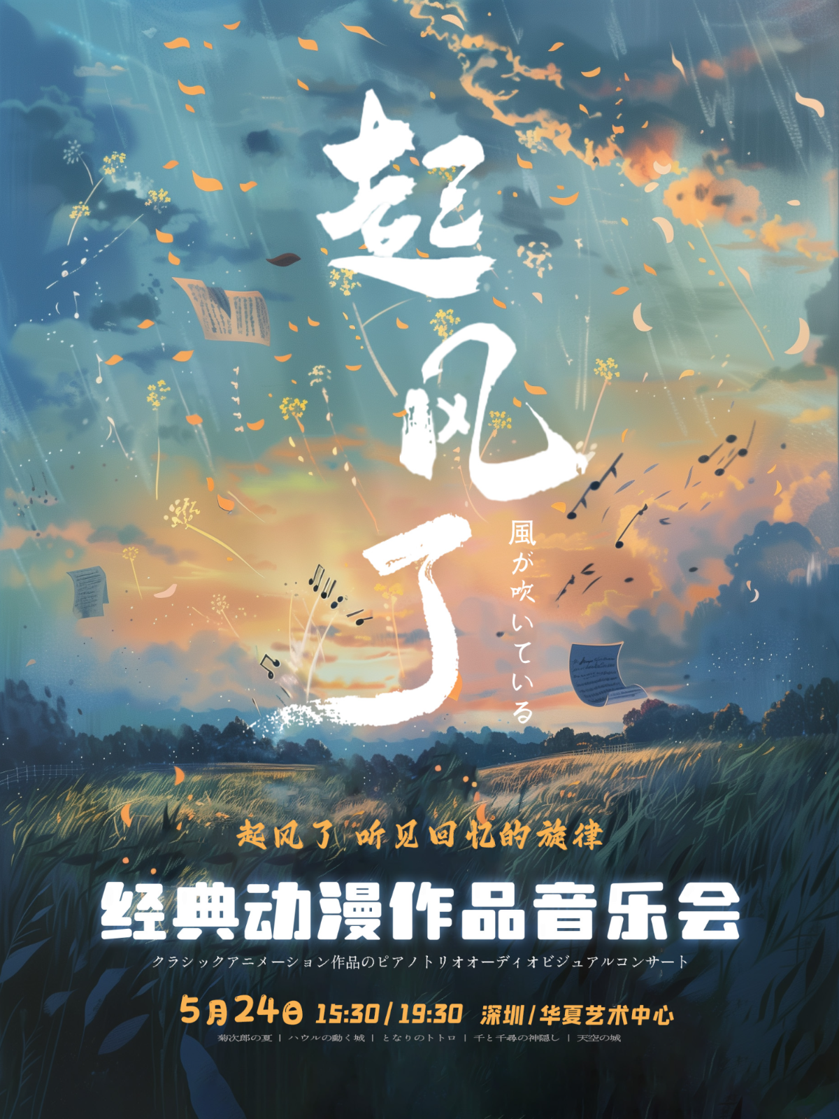 【深圳站】《起风了》经典动漫作品音乐会