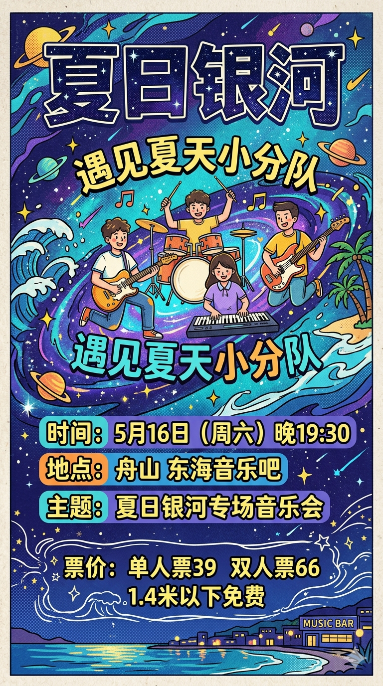 【舟山】遇见夏天「夏日银河」2026舟山专场