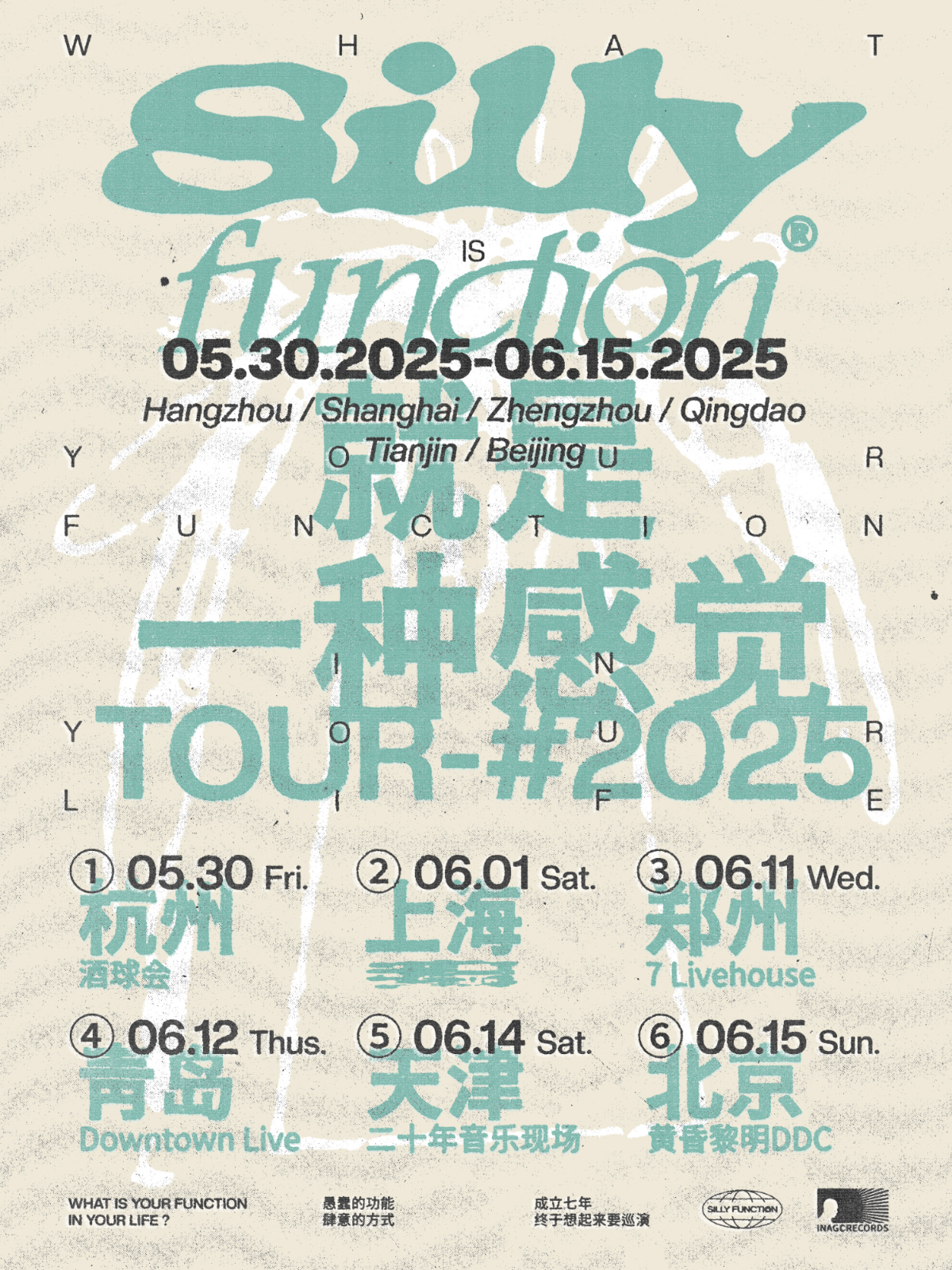 【北京站】Silly Function「就是一种感觉」2025巡演 北京站